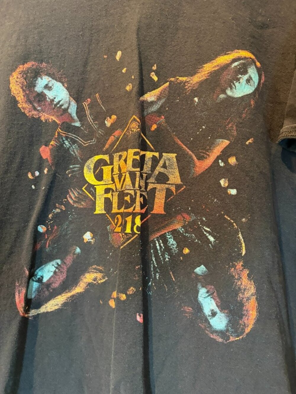 2018 Greta Van Fleet Concert Tour T Shirt Mens X Large XL Black